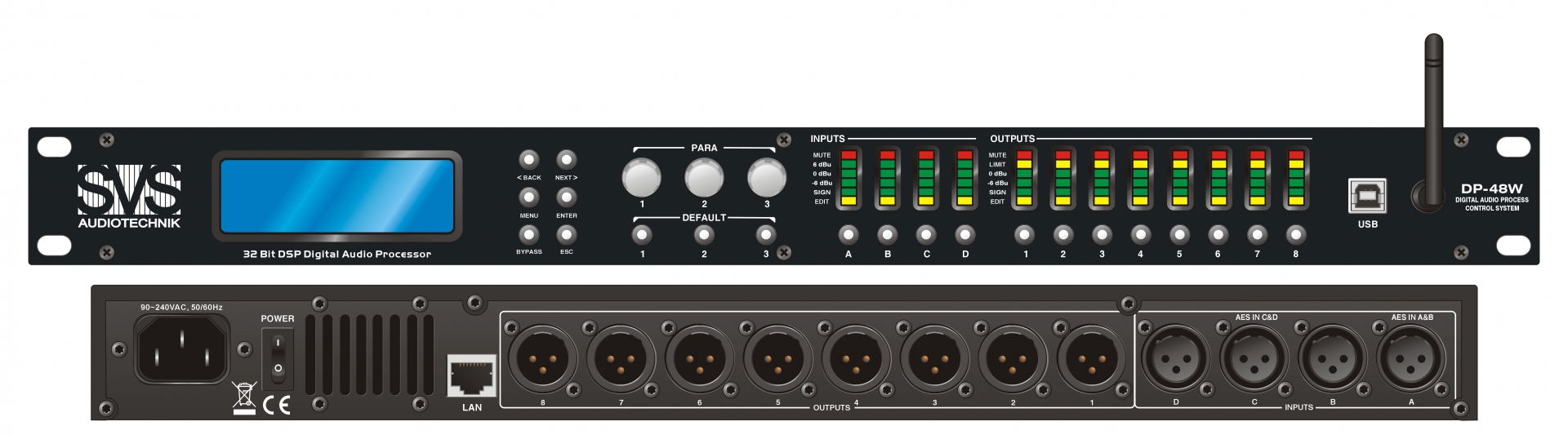 SVS Audiotechnik DP-48W Цифровой процессор: 4 входа 8 выходов в Томской области