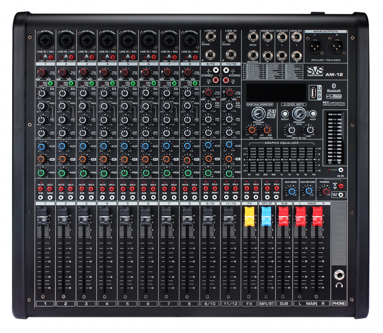SVS Audiotechnik mixers AM-12 Микшерный пульт аналоговый, 12-канальный в Томской области